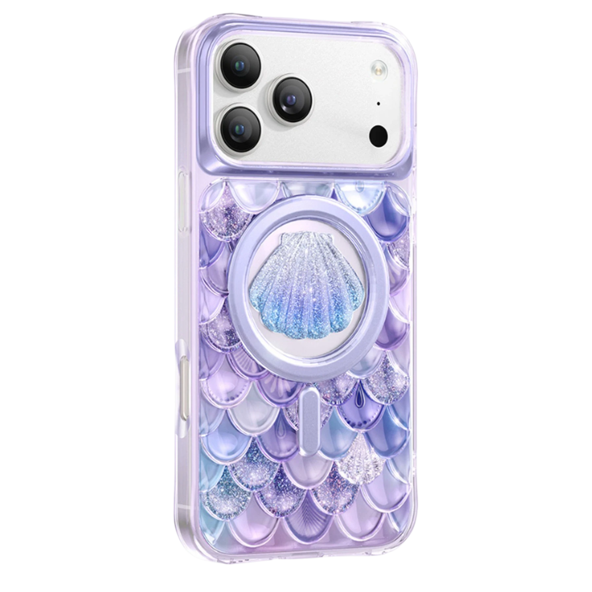 Keephone Apple iPhone 18 Pro Max Iceland Simli Magsafe Kapak - Mor