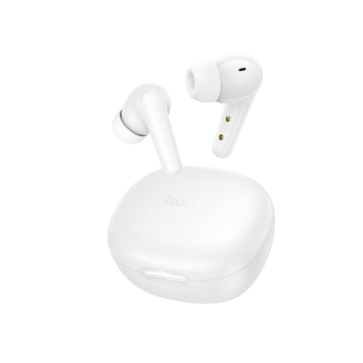 Hoco. EQ100 AI Çeviri Özellikli Bluetooth 5.4 TWS Kablosuz Kulaklık - Beyaz