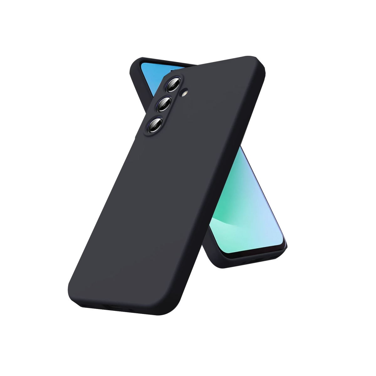 Newface Samsung Galaxy S26 FE Nano içi Kadife Silikon - Siyah