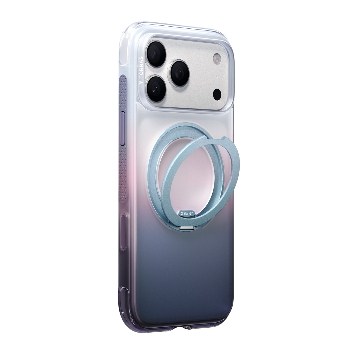 Torras Apple iPhone 18 Pro Max O3 Air Gradient Standlı Magsafe Kapak - Sierra Dusk