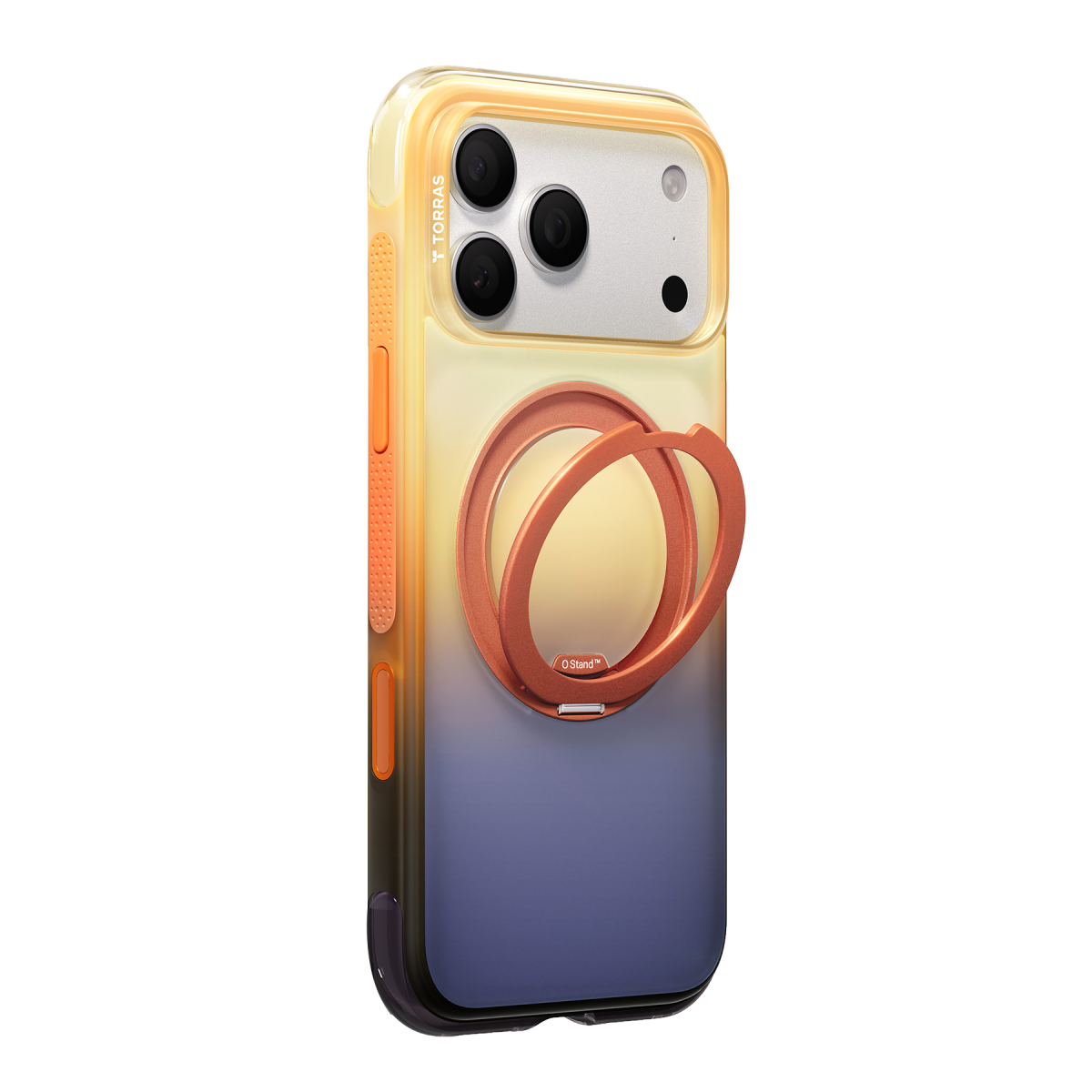 Torras Apple iPhone 18 Pro Max O3 Air Gradient Standlı Magsafe Kapak - Sierra Dusk