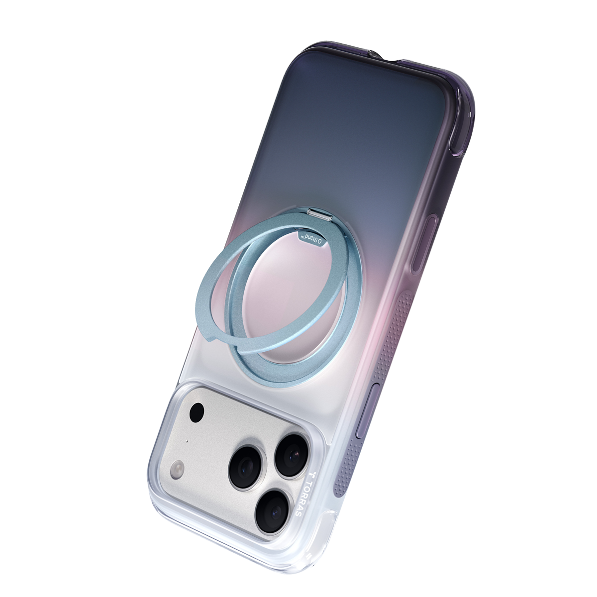 Torras Apple iPhone 18 Pro O3 Air Gradient Standlı Magsafe Kapak - Sierra Dusk