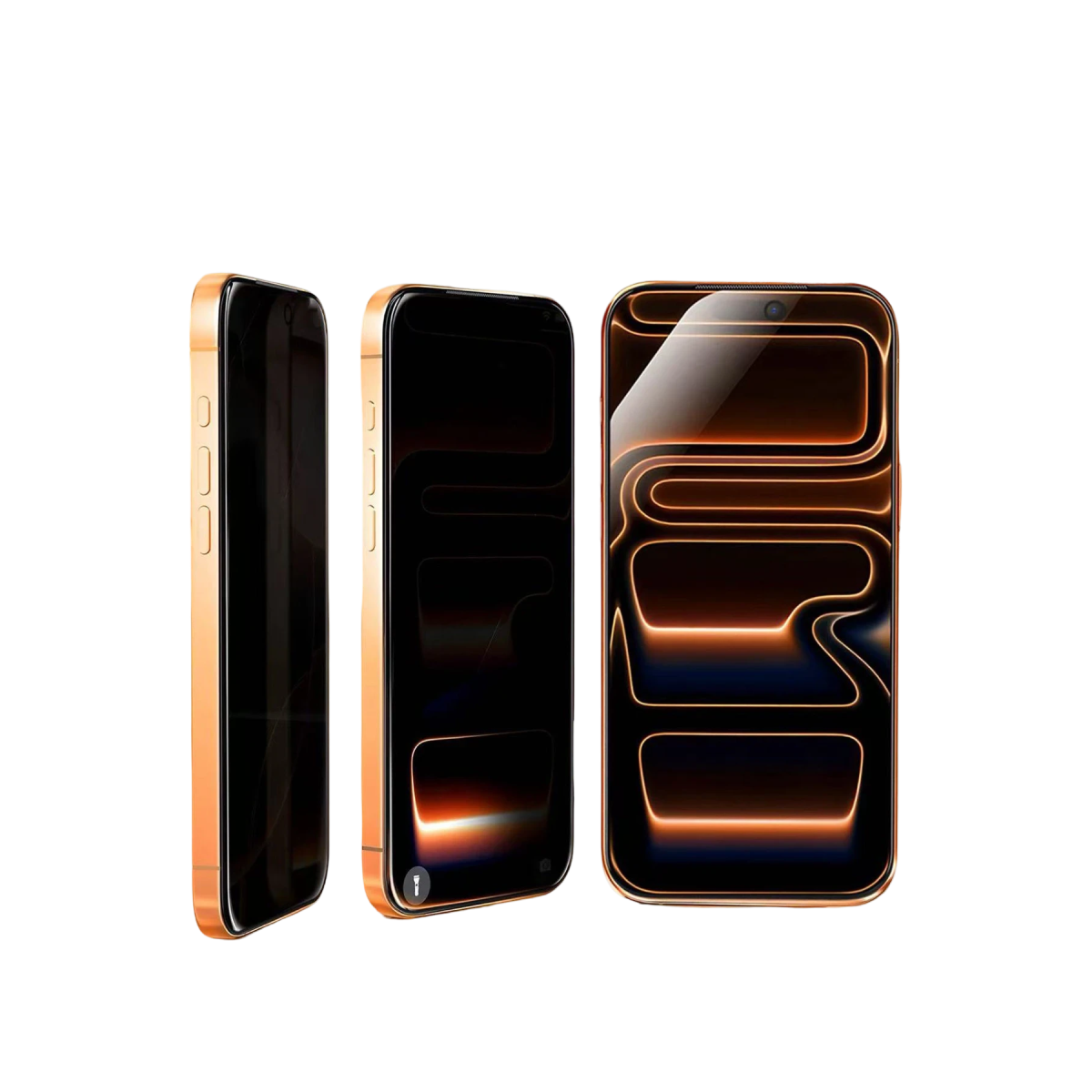 HDD Apple iPhone 18 Pro Rift Hayalet Cam Ekran Koruyucu - Siyah
