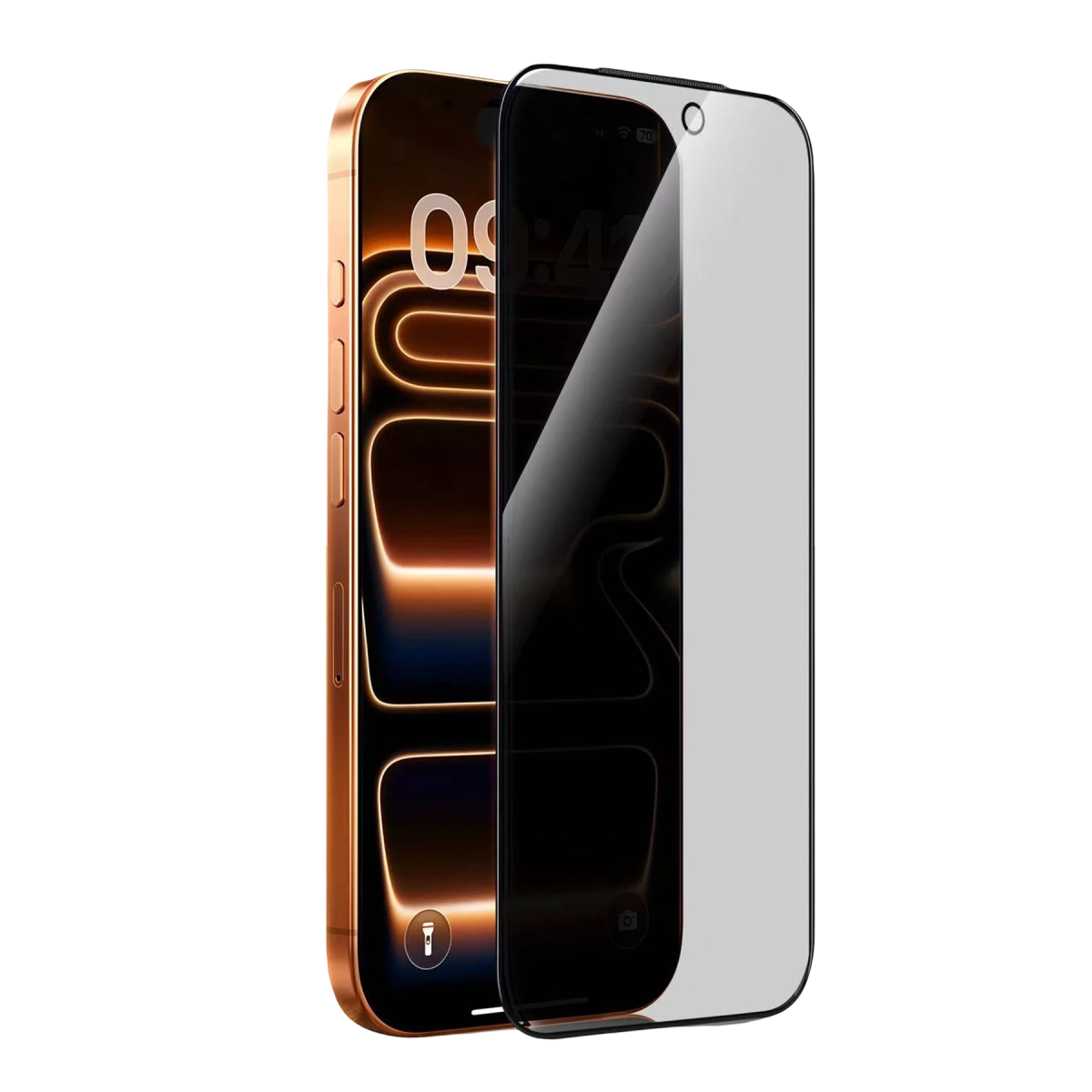 HDD Apple iPhone 18 Pro Max Rift Hayalet Cam Ekran Koruyucu - Siyah