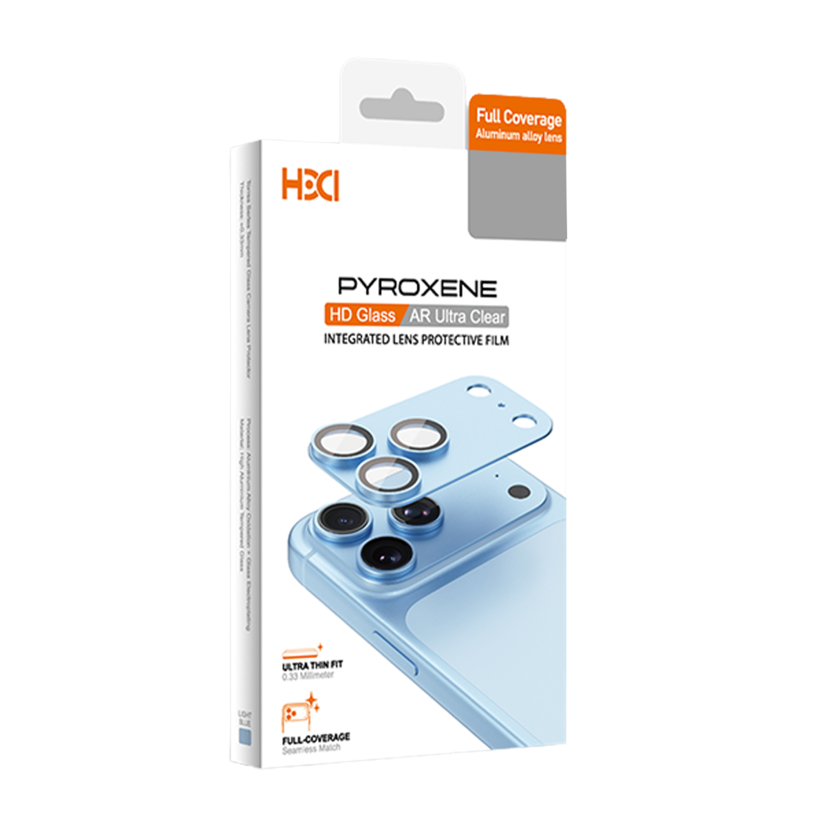 HDD Apple iPhone 18 Pro Max Pyroxene Kamera Lens Koruyucu - Açık Mavi