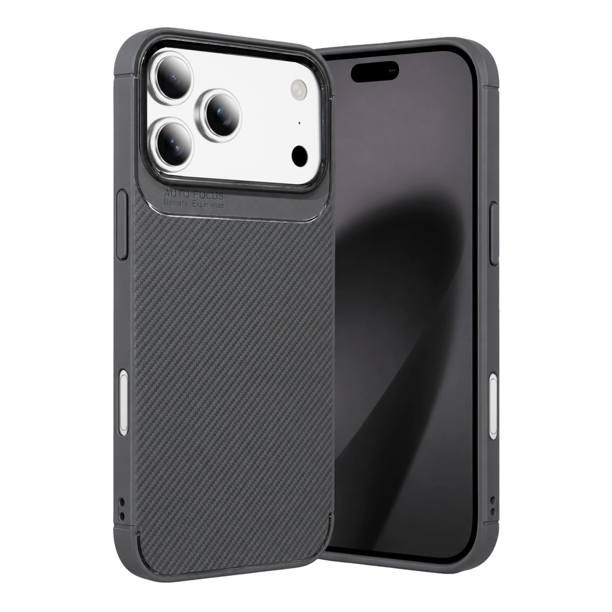 Newface Apple iPhone 18 Pro Max Auto Focus Karbon Kapak - Gri