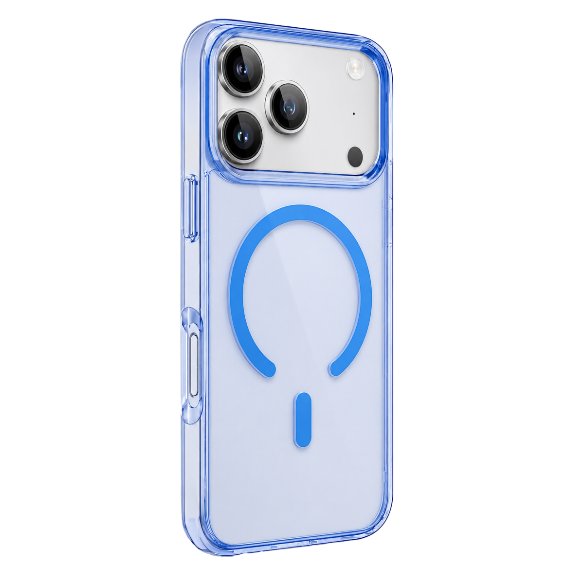 Newface Apple iPhone 18 Pro/17 Pro Pc Real Magsafe Kapak - Sierra Blue