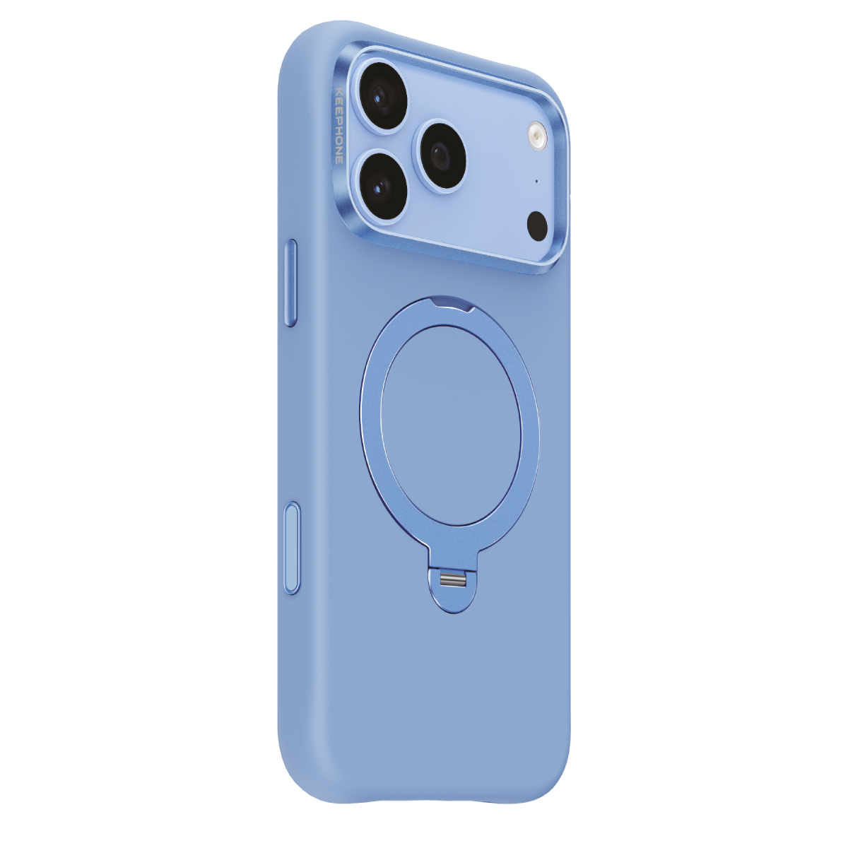 Keephone Apple iPhone 18 Pro Max Rovana Standlı Magsafe Kapak - Açık Mavi