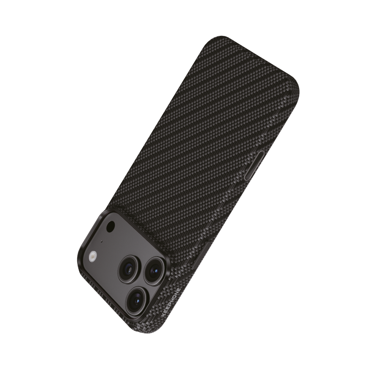Keephone Apple iPhone 18 Pro Max Titan Aramid Fiber Magsafe Kapak - Black Robin