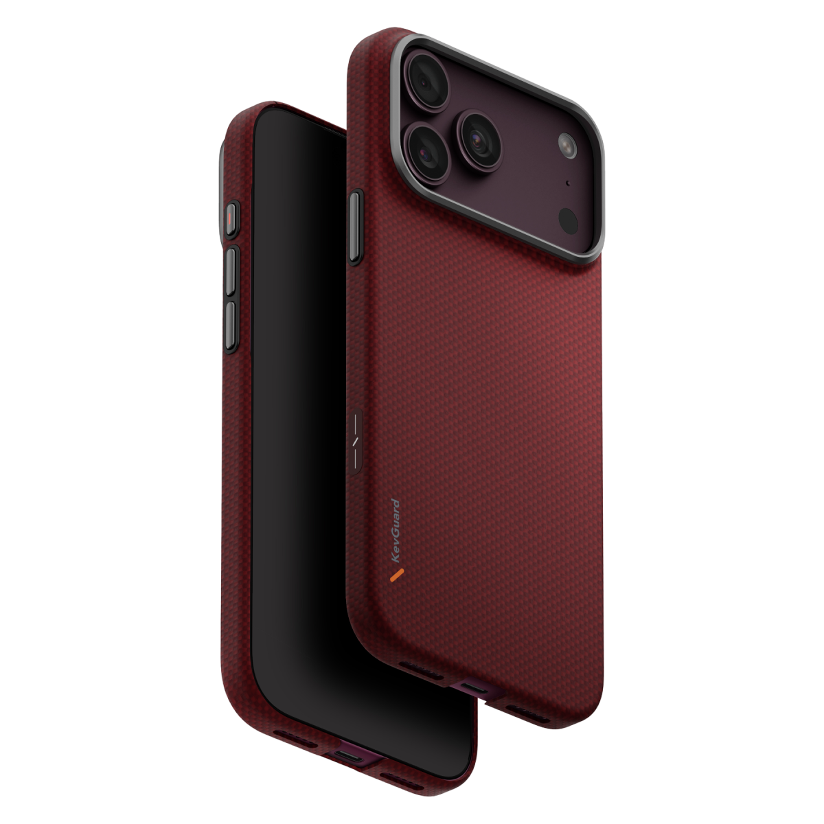 Uniq Apple iPhone 18 Pro Max Keva Edge Slim Aramid Magsafe Kapak - Bordo