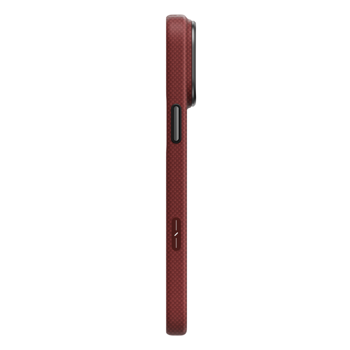Uniq Apple iPhone 18 Pro Max Keva Edge Slim Aramid Magsafe Kapak - Bordo