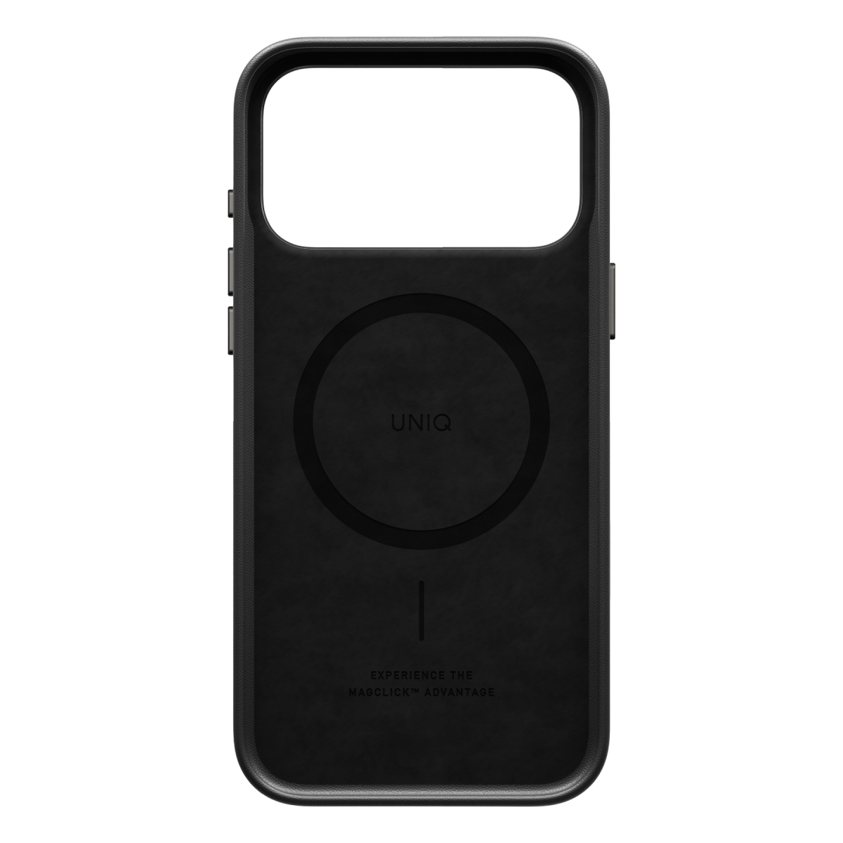 Uniq Apple iPhone 18 Pro Lyden Magsafe Deri Kapak - Siyah