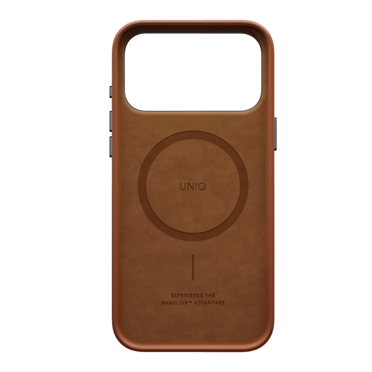 Uniq Apple iPhone 18 Pro Lyden Magsafe Deri Kapak - Karamel
