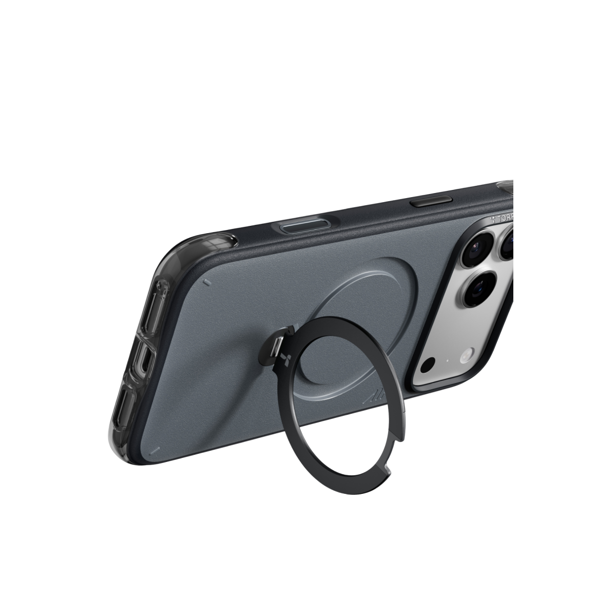 Torras Apple iPhone 18 Pro Max Q3 Air Essential Standlı Magsafe Kapak - Siyah