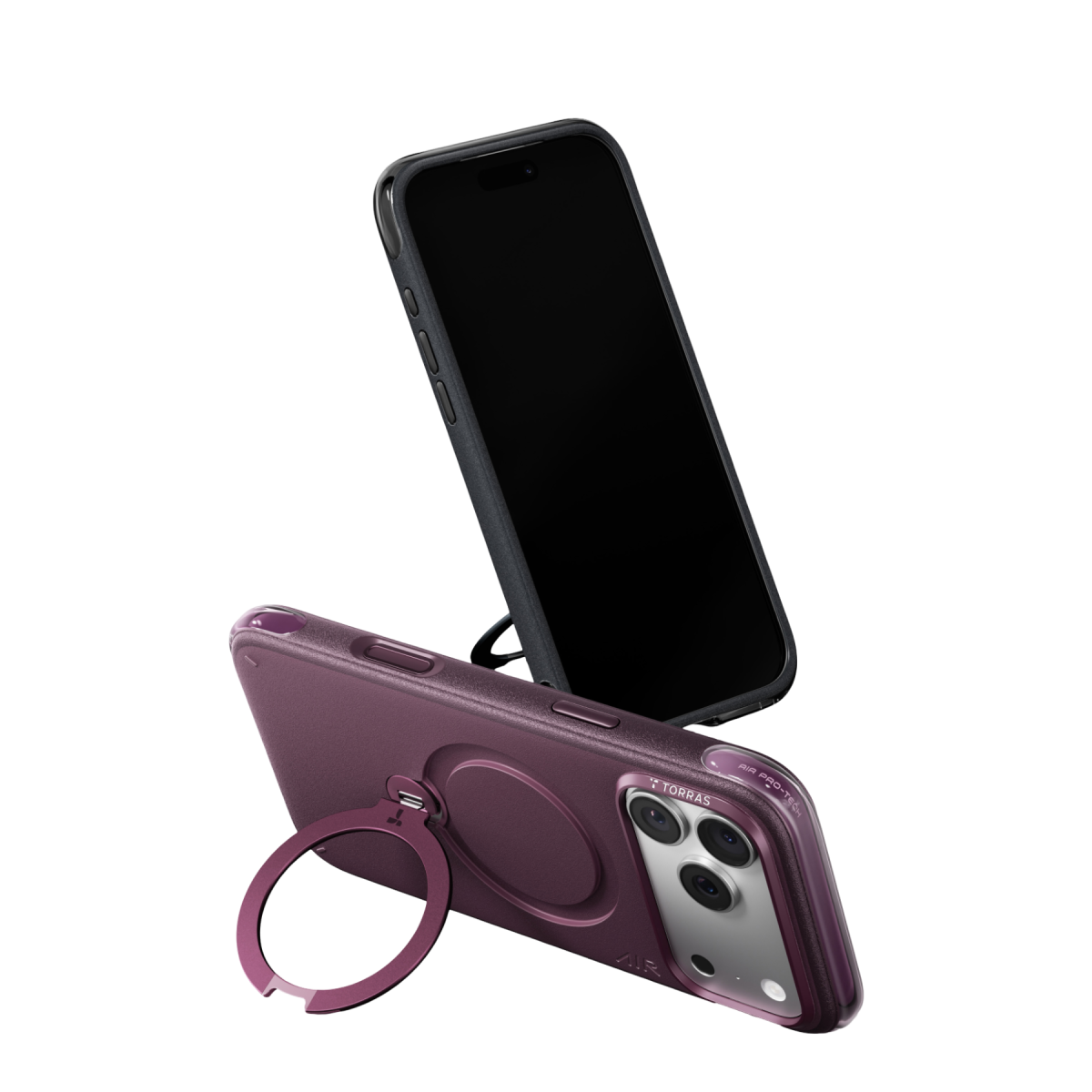 Torras Apple iPhone 18 Pro Max Q3 Air Essential Standlı Magsafe Kapak - Bordo