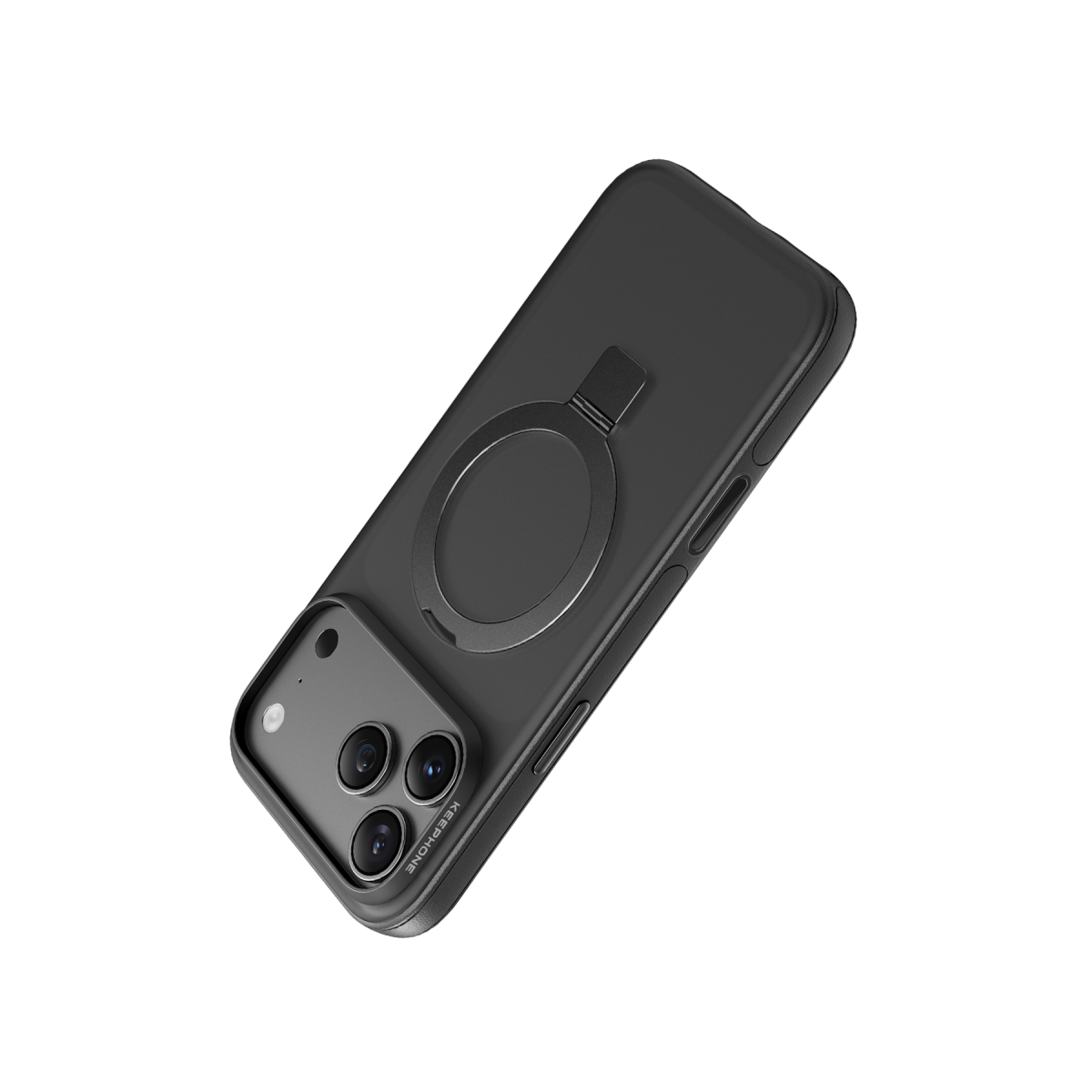 Keephone Apple iPhone 18 Pro Magico Standlı Magsafe Kapak - Siyah