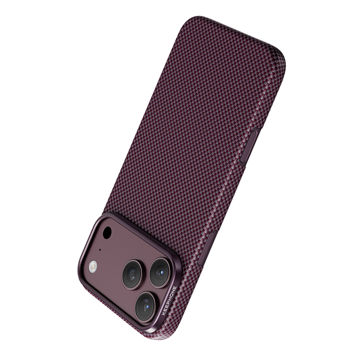 Keephone Apple iPhone 18 Pro Max Kevlar Norra Magsafe Kılıf - Bordo