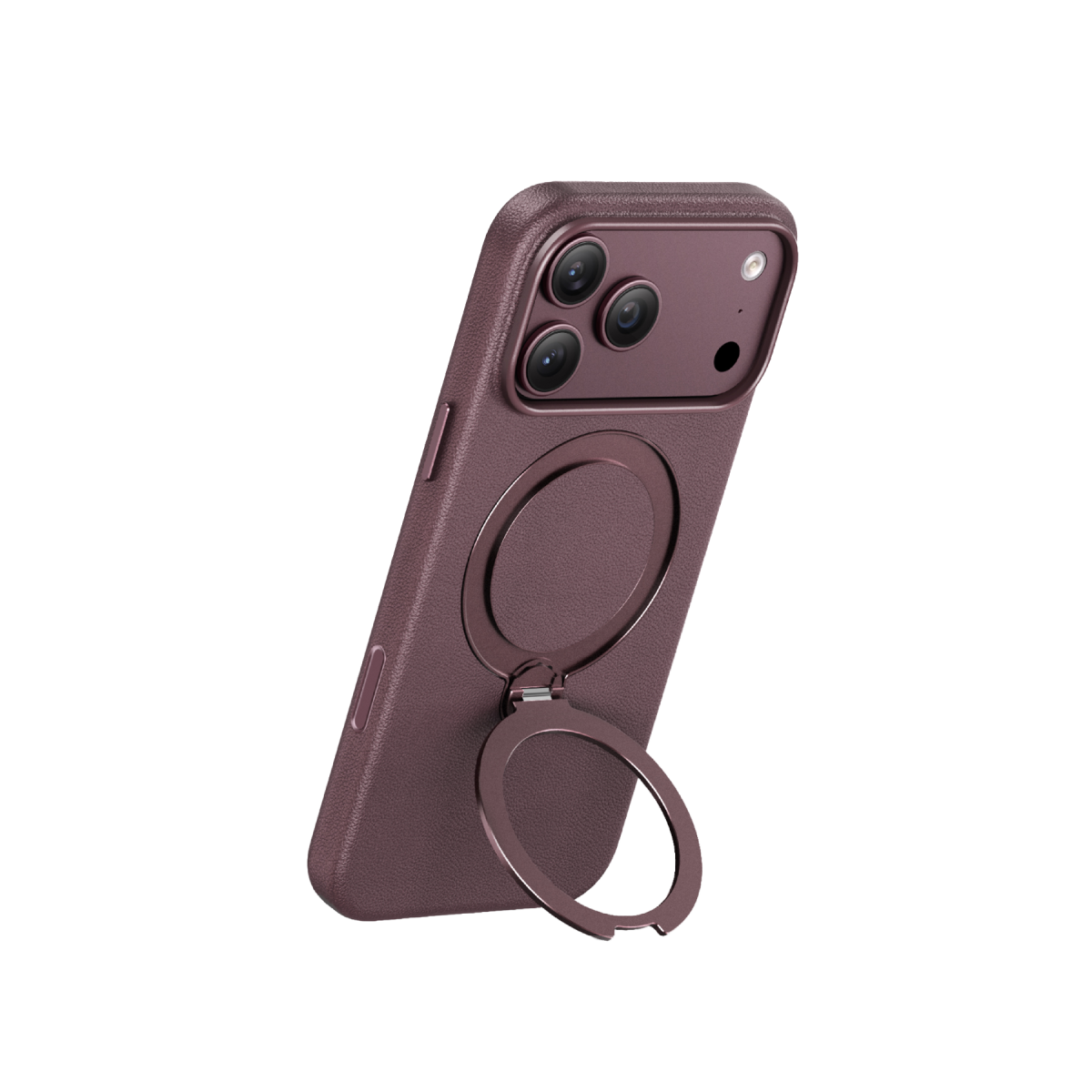 Keephone Apple iPhone 18 Pro Mehold Standlı Magsafe Kapak - Bordo