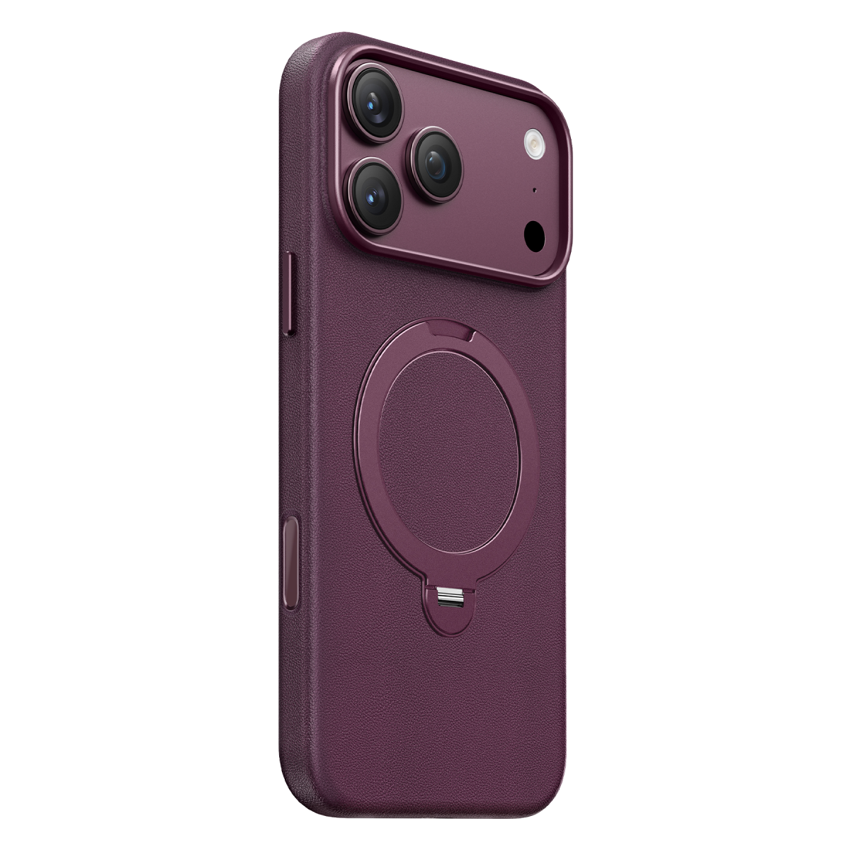 Keephone Apple iPhone 18 Pro MaxMehold Standlı Magsafe Kapak - Bordo