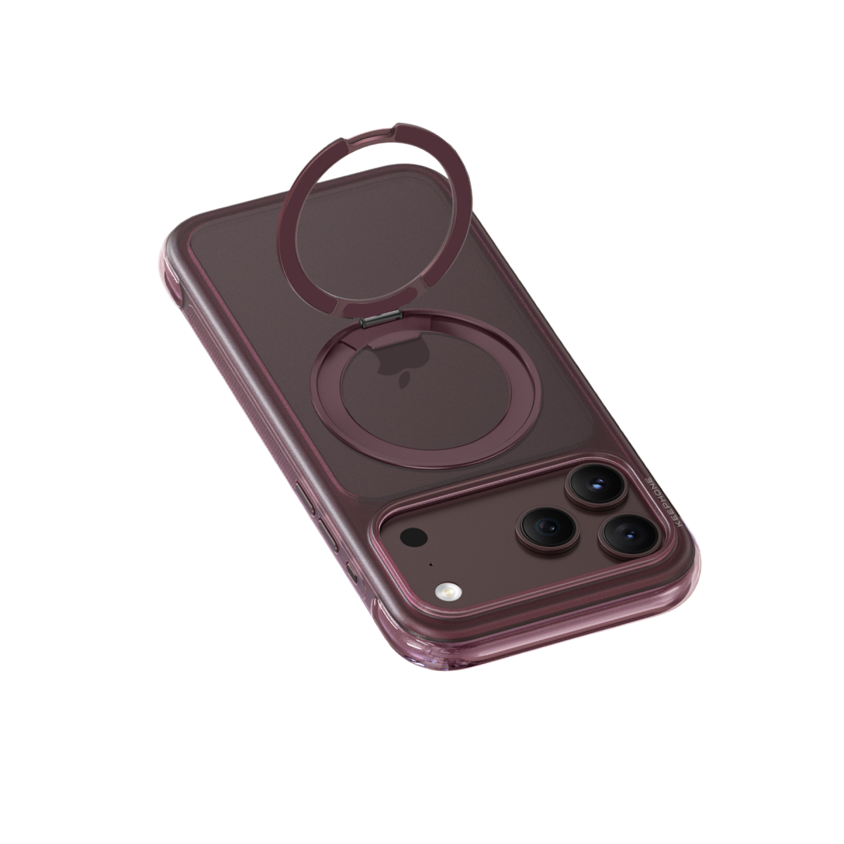 Keephone Apple iPhone 18 Pro Monica Airbag Pro Stantlı Magsafe Kapak - Bordo