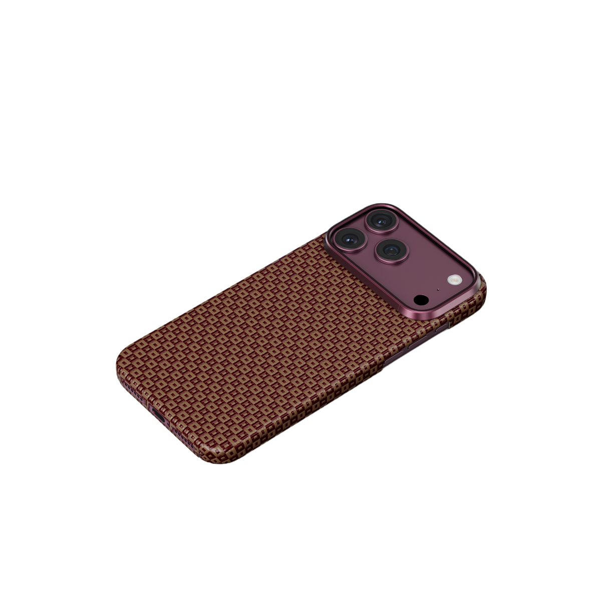 Keephone Apple iPhone 18 Pro Max Kevlar Ankora Magsafe Kapak - Bordo