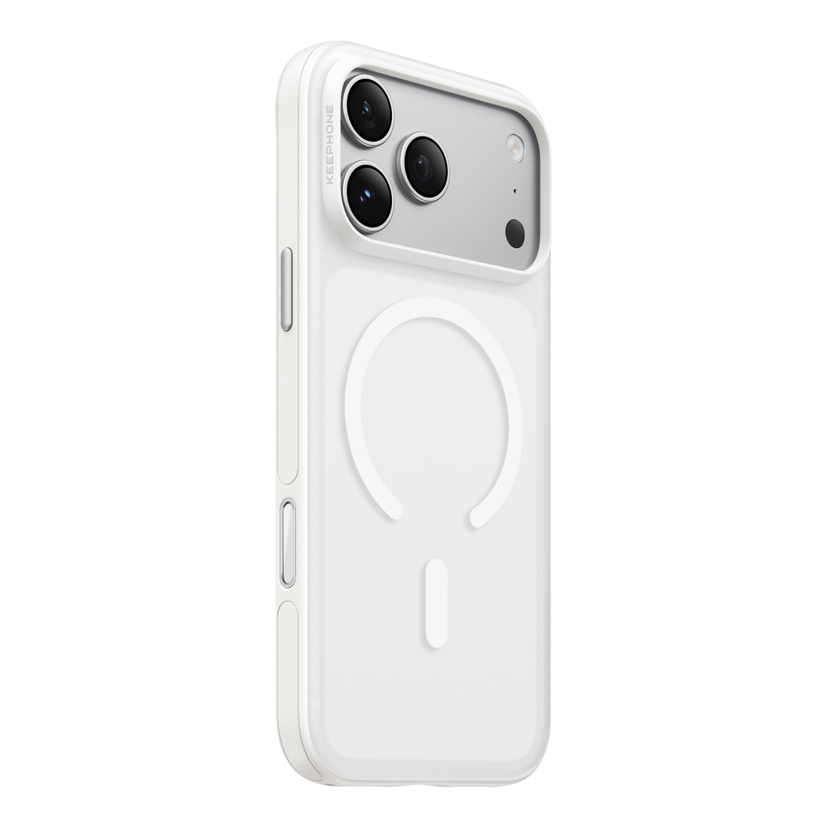 Keephone Apple iPhone 18 Pro Max Gearmag Magsafe Kapak - Beyaz