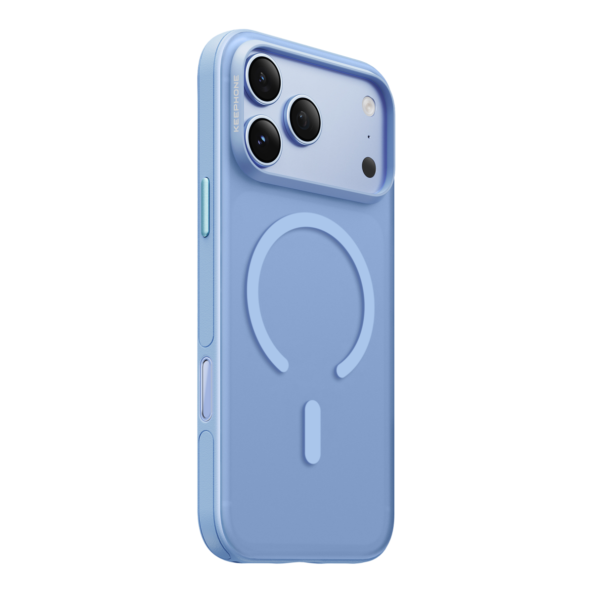 Keephone Apple iPhone 18 Pro Max Gearmag Magsafe Kapak - Açık Mavi