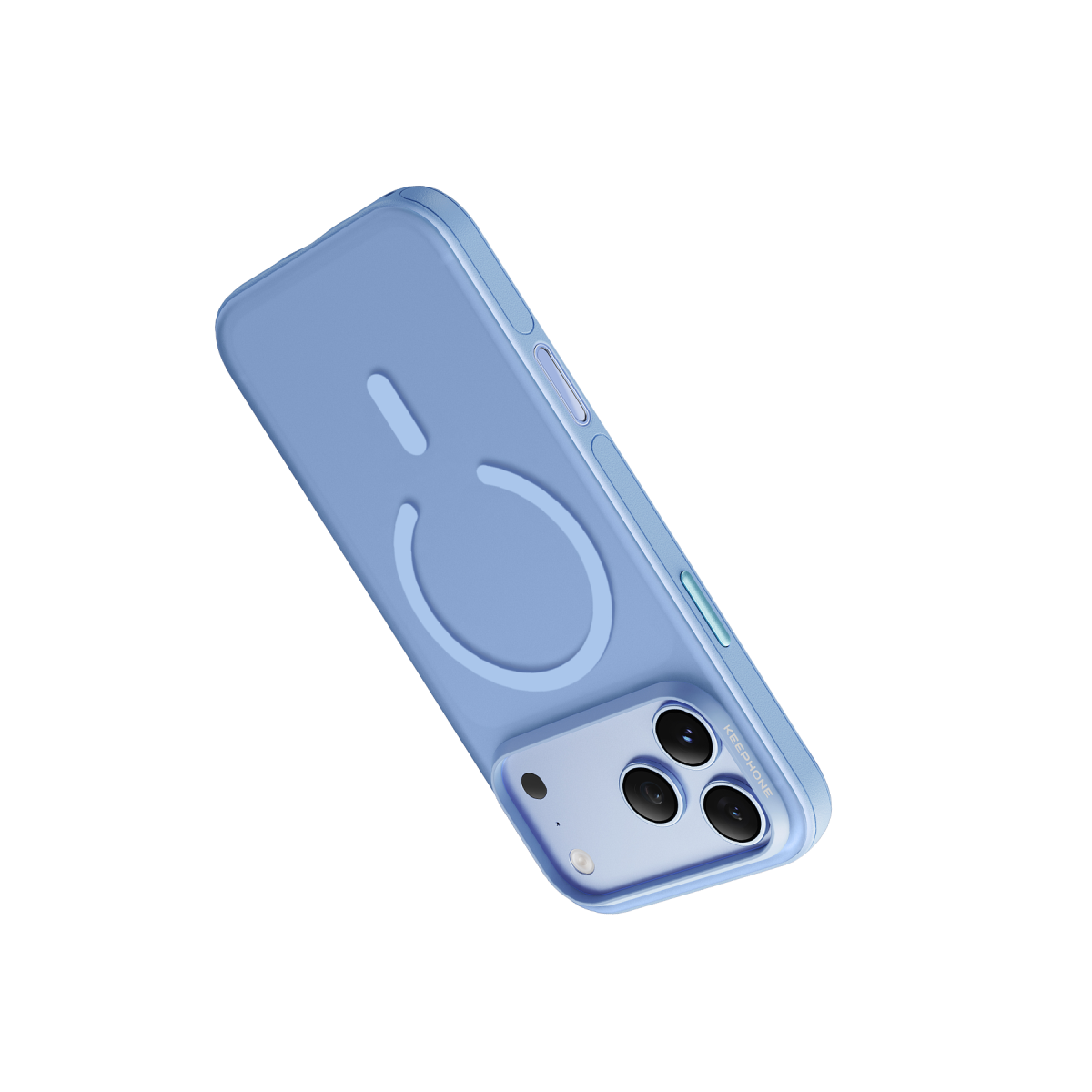 Keephone Apple iPhone 18 Pro Max Gearmag Magsafe Kapak - Açık Mavi