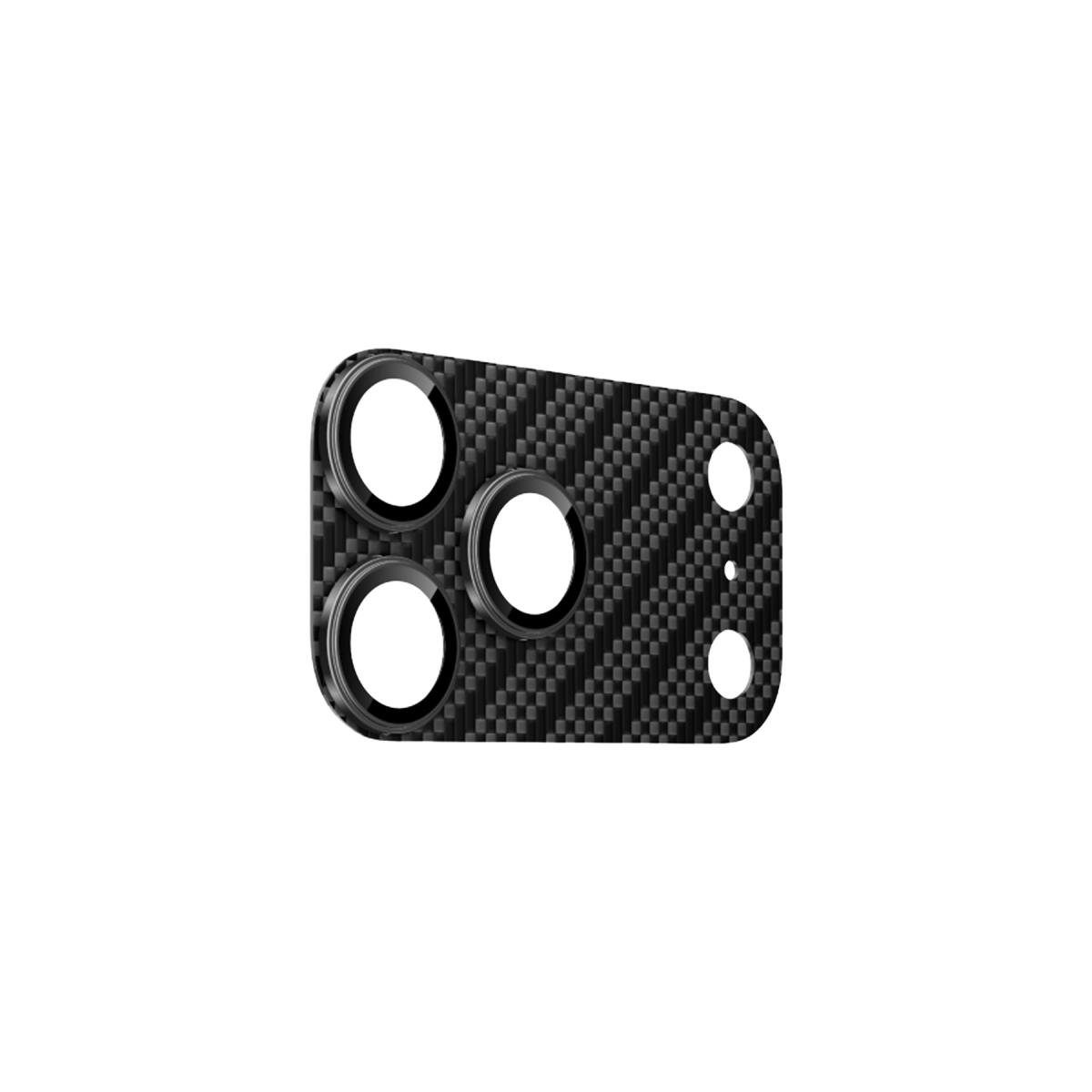Keephone Apple iPhone 18 Pro Kevlar Robin Kamera Lens Koruyucu - Siyah