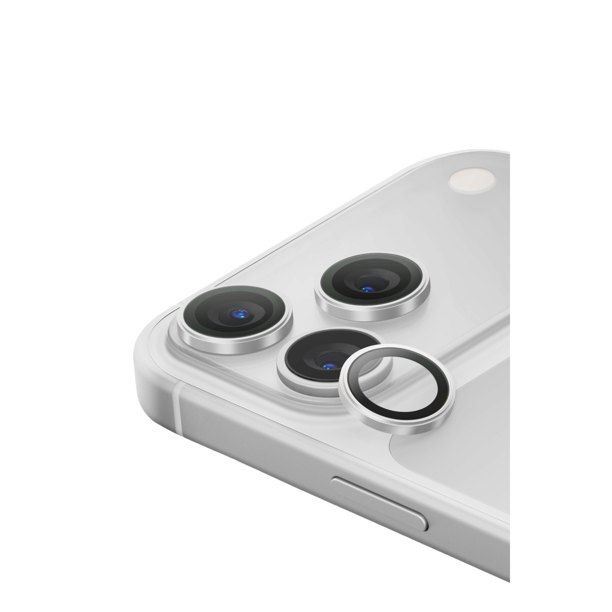 Uniq Apple iPhone 18 Pro Max Optix Aluguard Kamera Lens Koruyucu - Gümüş
