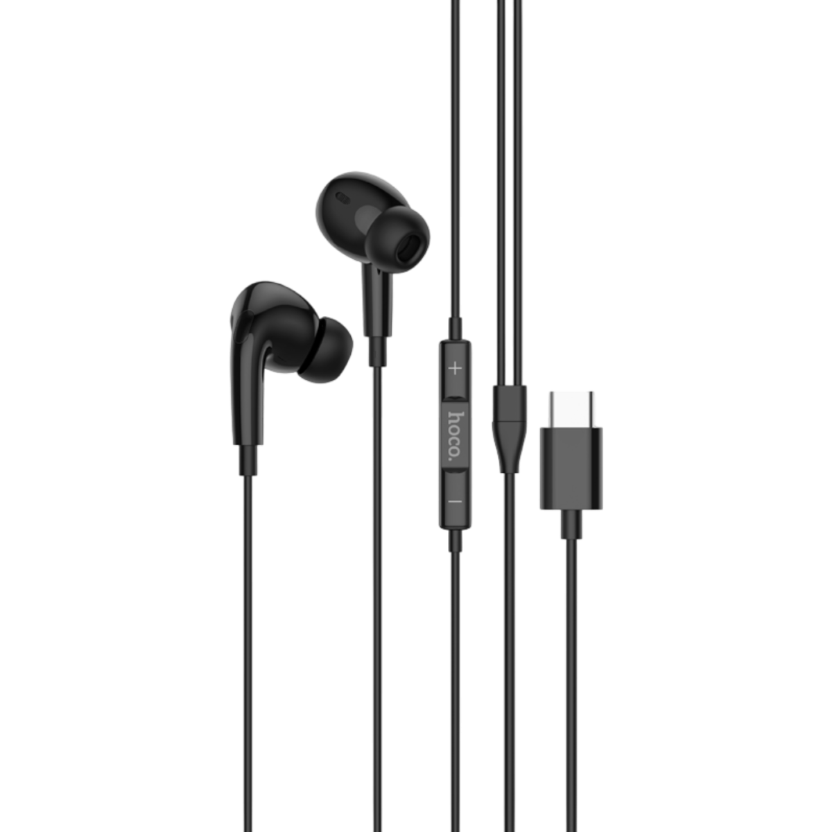 Hoco. M101 Pro Crystal Type-C Dijital Mikrofonlu Kablolu Kulaklık - Siyah