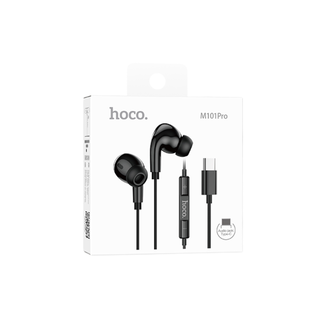 Hoco. M101 Pro Crystal Type-C Dijital Mikrofonlu Kablolu Kulaklık - Siyah
