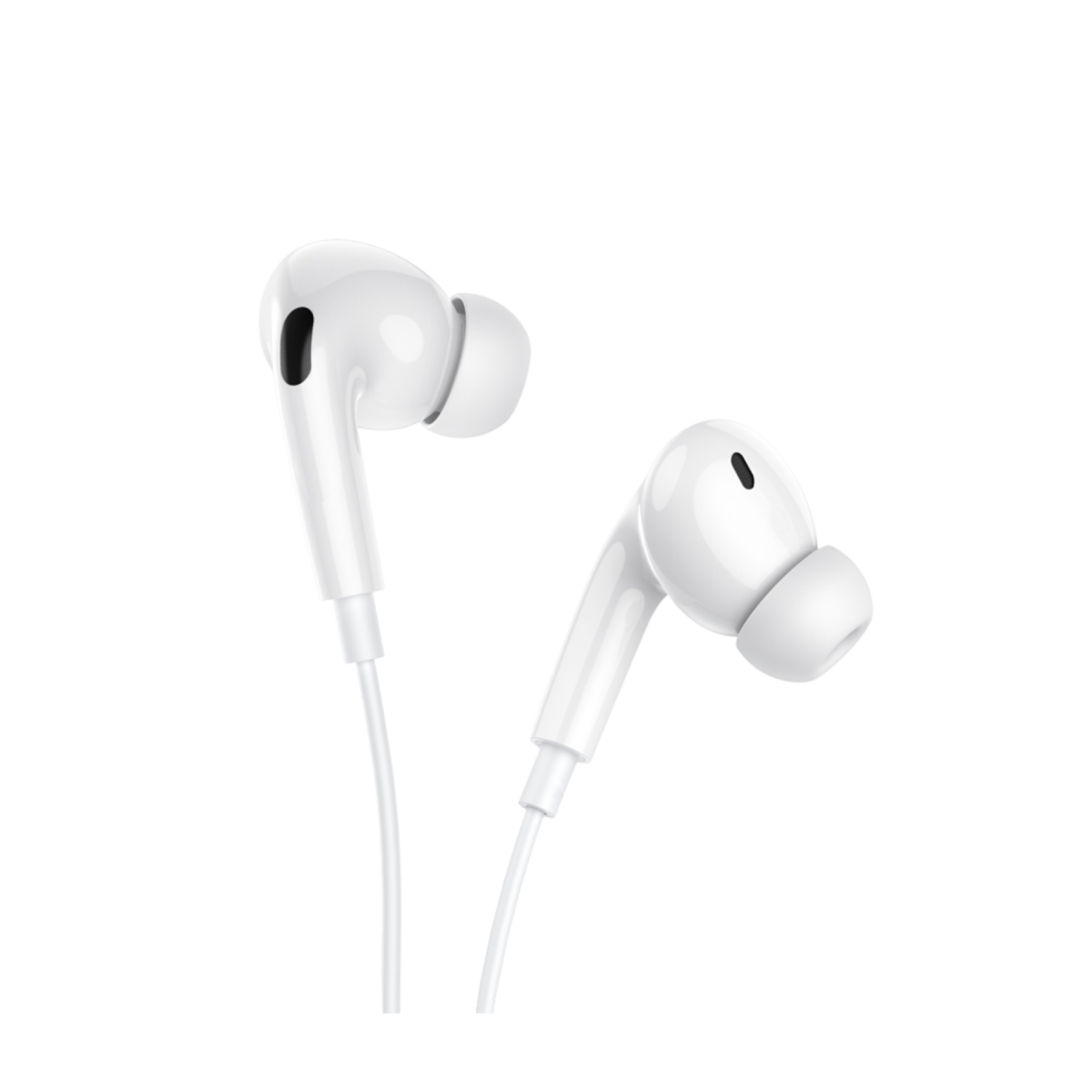 Hoco. M101 Pro Crystal Type-C Dijital Mikrofonlu Kablolu Kulaklık - Beyaz