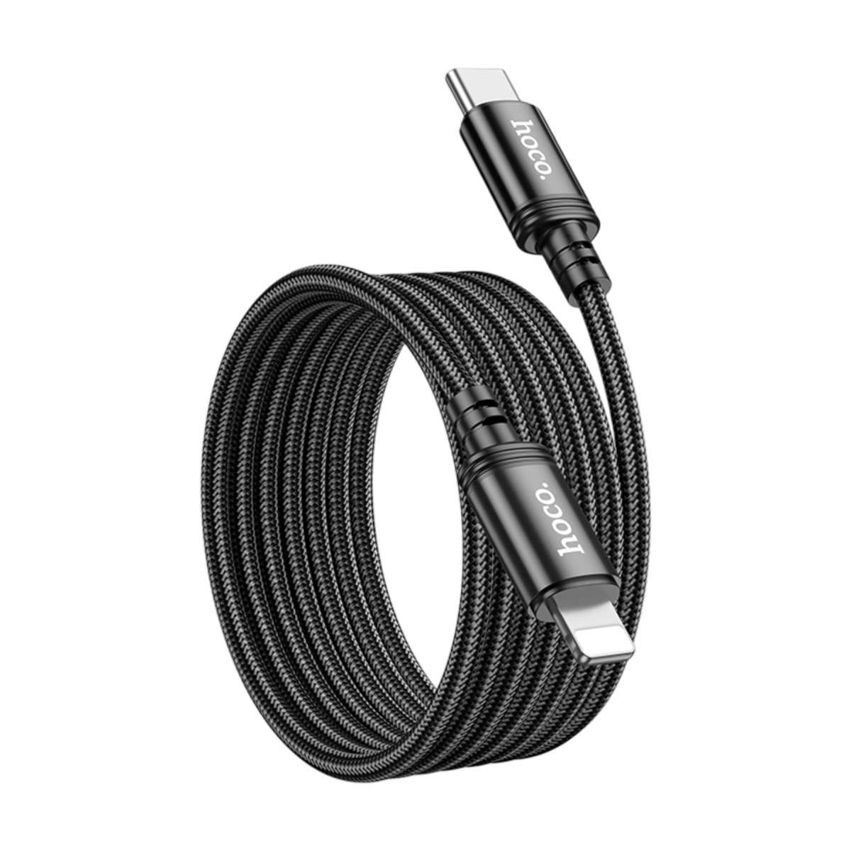 Hoco X89 Wind 2M PD 27W Type-C to Lightning Hızlı Şarj Data Kablosu - Siyah