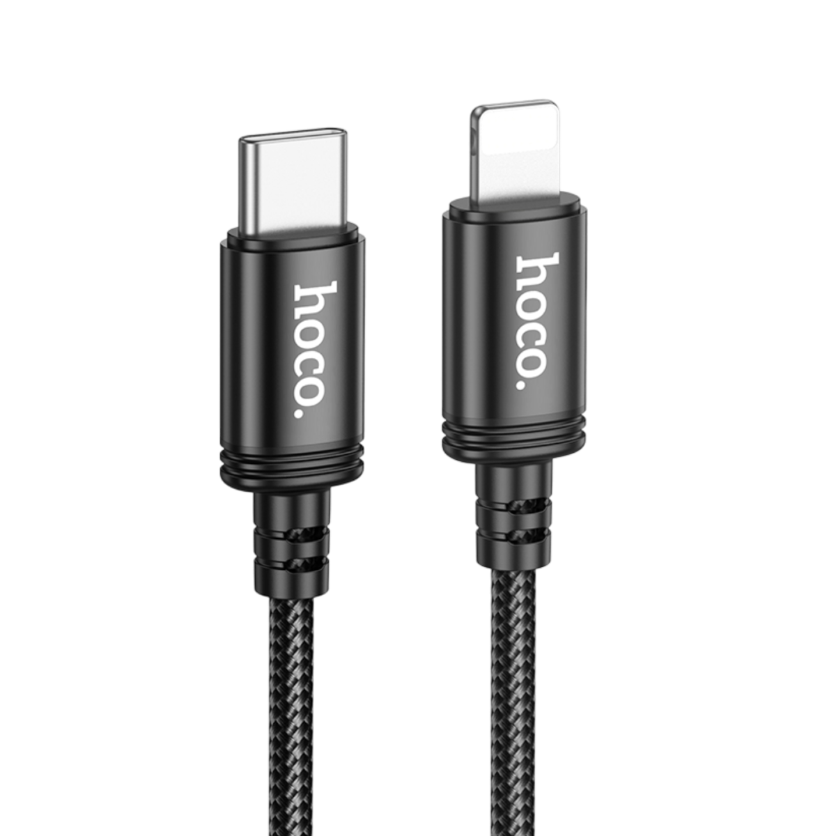 Hoco X89 Wind 2M PD 27W Type-C to Lightning Hızlı Şarj Data Kablosu - Siyah
