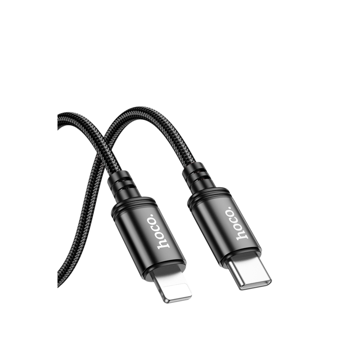 Hoco X89 Wind 2M PD 27W Type-C to Lightning Hızlı Şarj Data Kablosu - Siyah