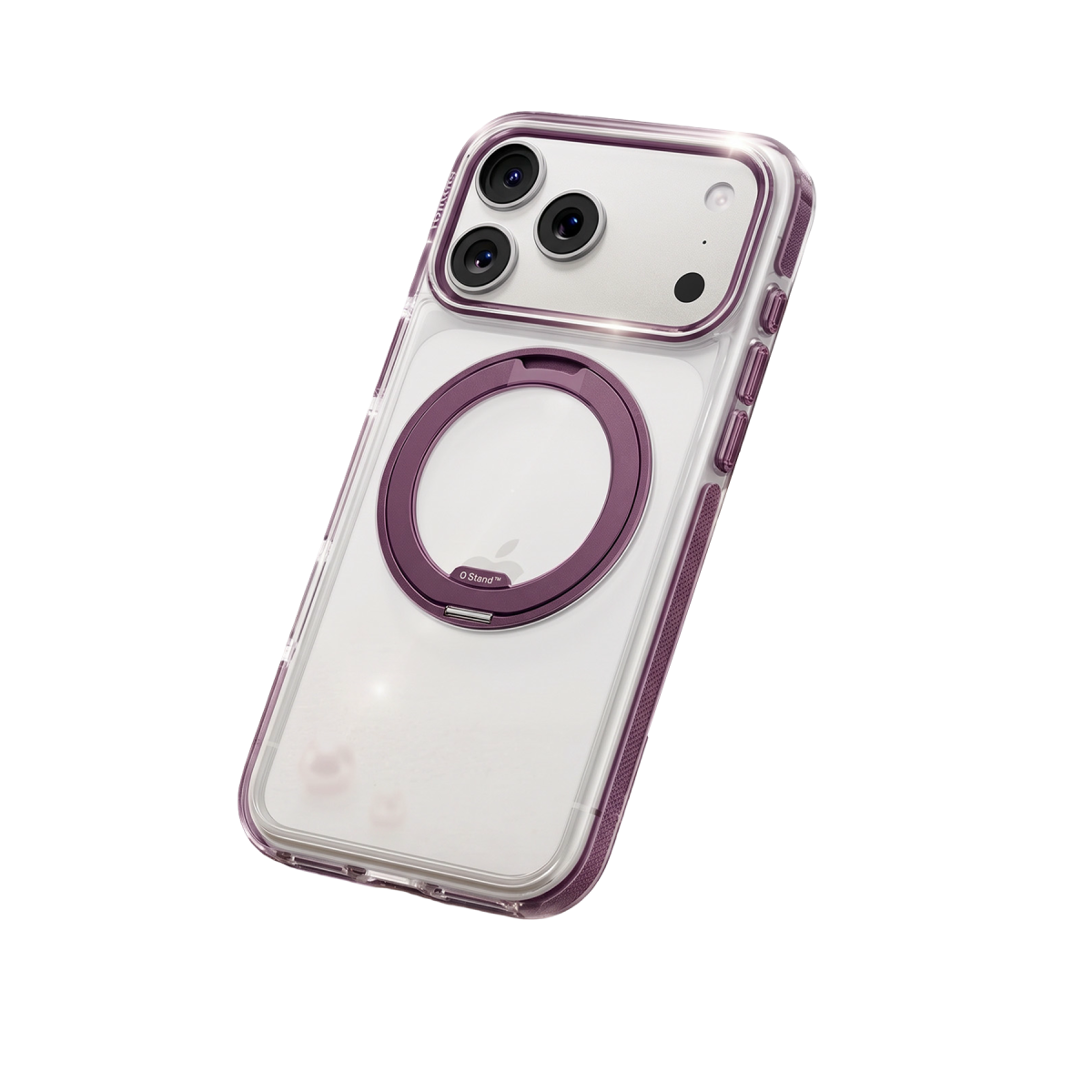 Torras Apple iPhone 18 Pro Ostand O3 Light Standlı Magsafe Kapak - Bordo