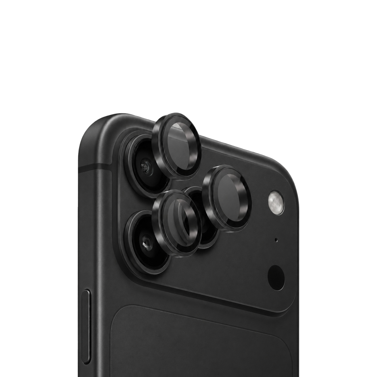 URR Apple iPhone 18 Pro Max Titanium Alloy AR Kamera Lens Koruyucu - Siyah