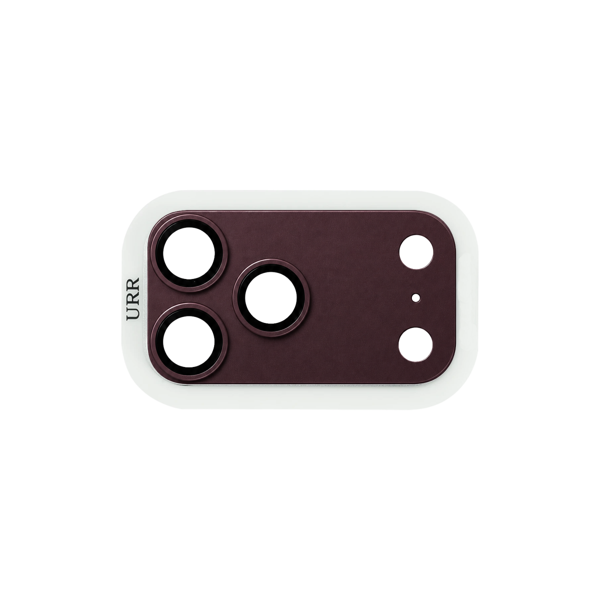 URR Apple iPhone 18 Pro Max Fans Series Full Alloy Kamera Lens Koruyucu - Bordo