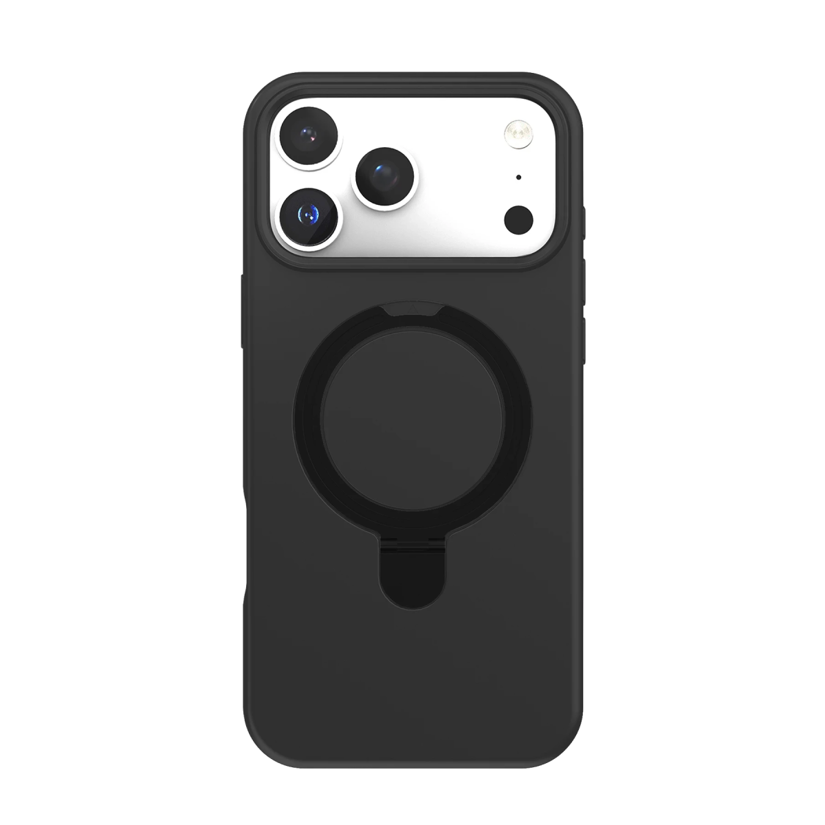 Newface Apple iPhone 18 Pro Regal Magsafe Standlı Kapak - Siyah