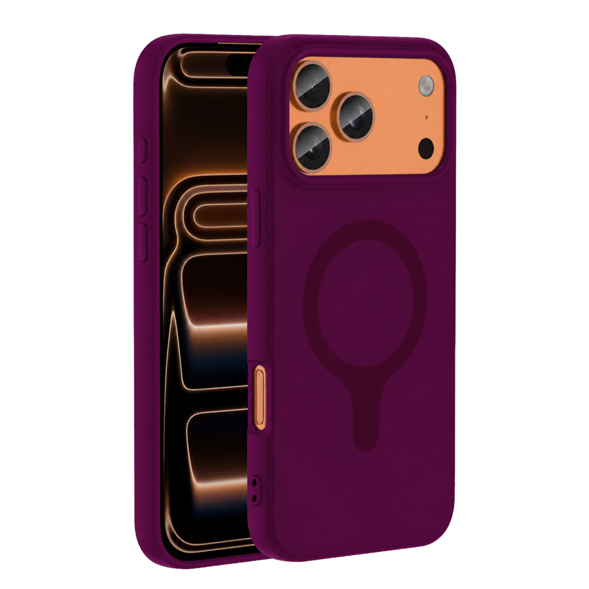 Joko Apple iPhone 18 Pro/17 Pro Z Silikon Magsafe Kapak - Bordo