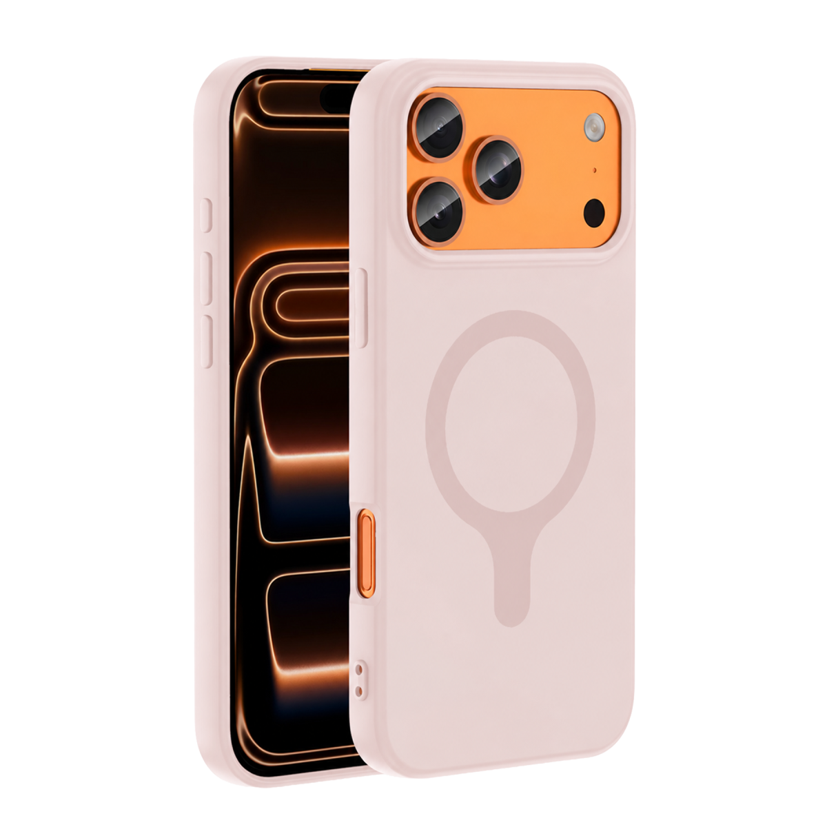 Joko Apple iPhone 18 Pro/17 Pro Z Silikon Magsafe Kapak - Pembe