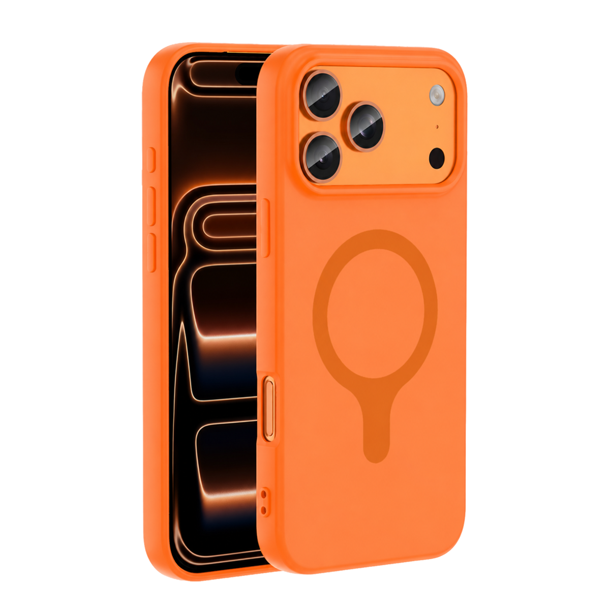 Joko Apple iPhone 18 Pro/17 Pro Z Silikon Magsafe Kapak - Turuncu