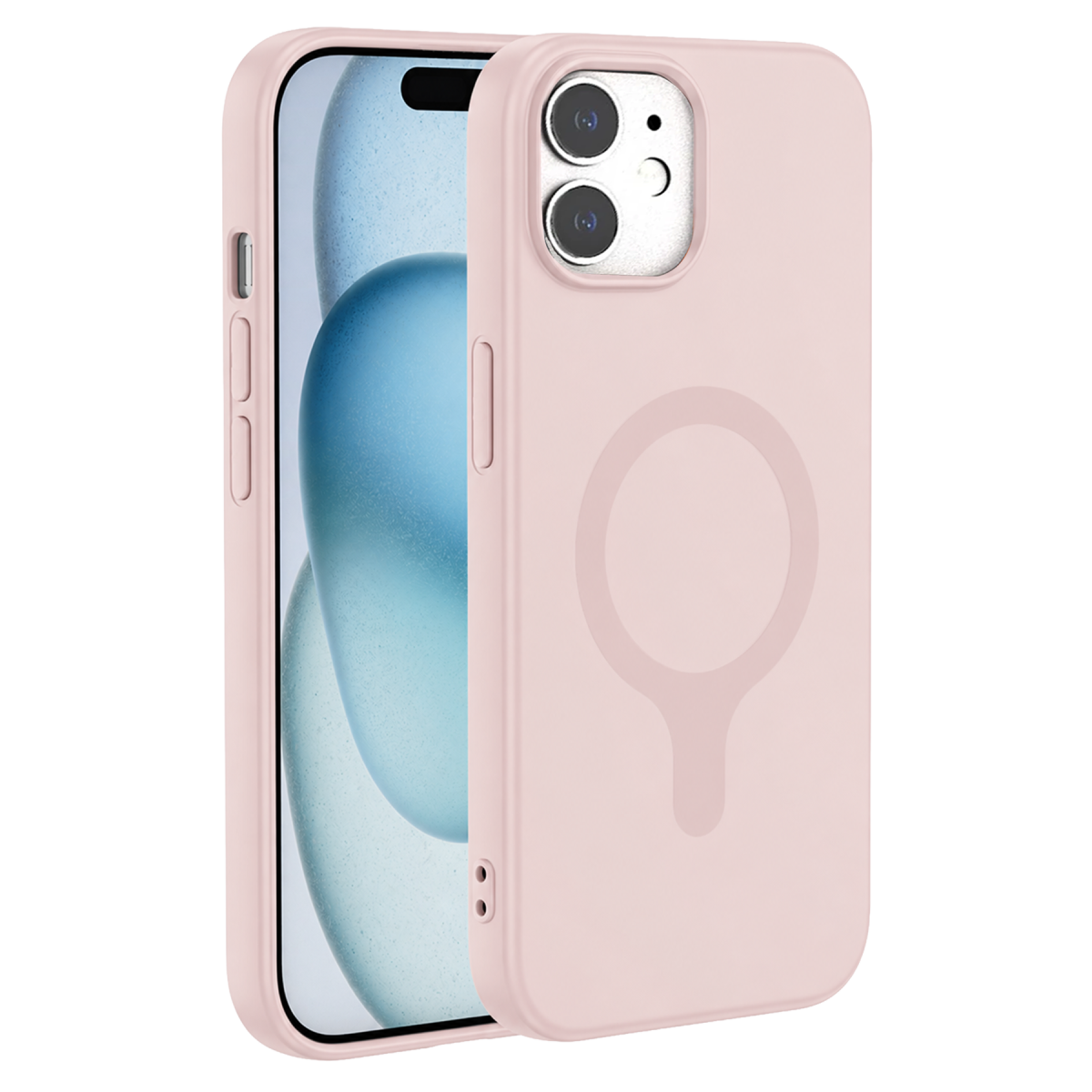 Joko Apple iPhone 12 Z Silikon Magsafe Kapak - Pembe