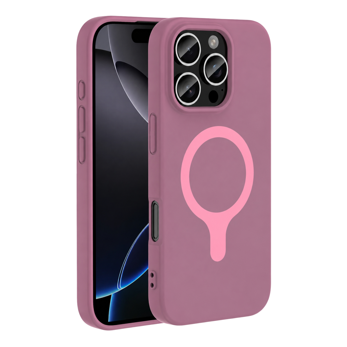 Joko Apple iPhone 16 Pro Max Z Silikon Magsafe Kapak - Mor