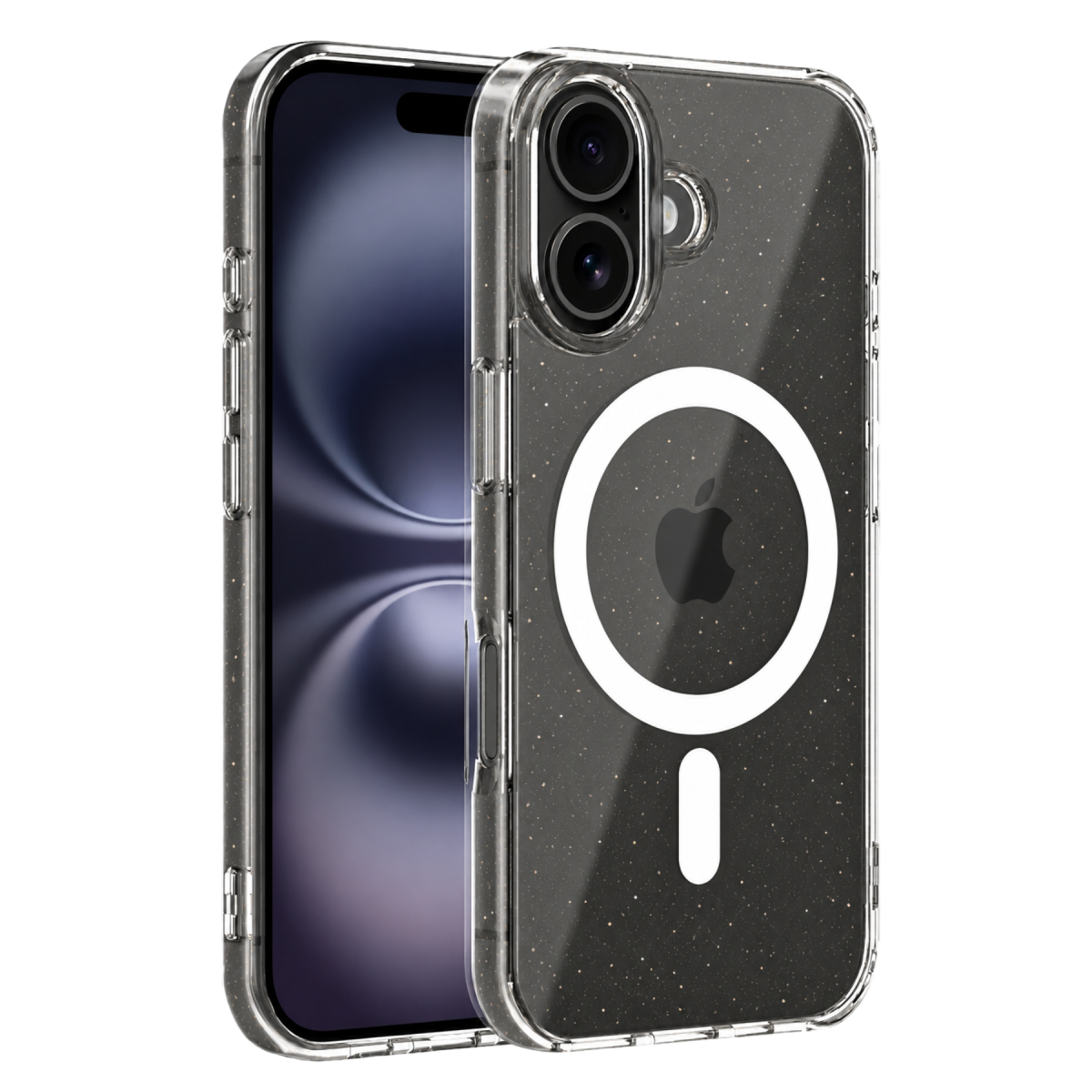 Newface Apple iPhone 16 Combo Simli Magsafe Kapak - Şeffaf