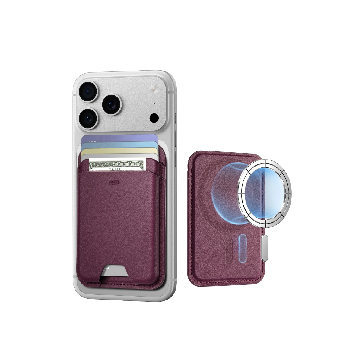 ESR HaloLock Wallet Boost Magsafe Kartlık - Bordo