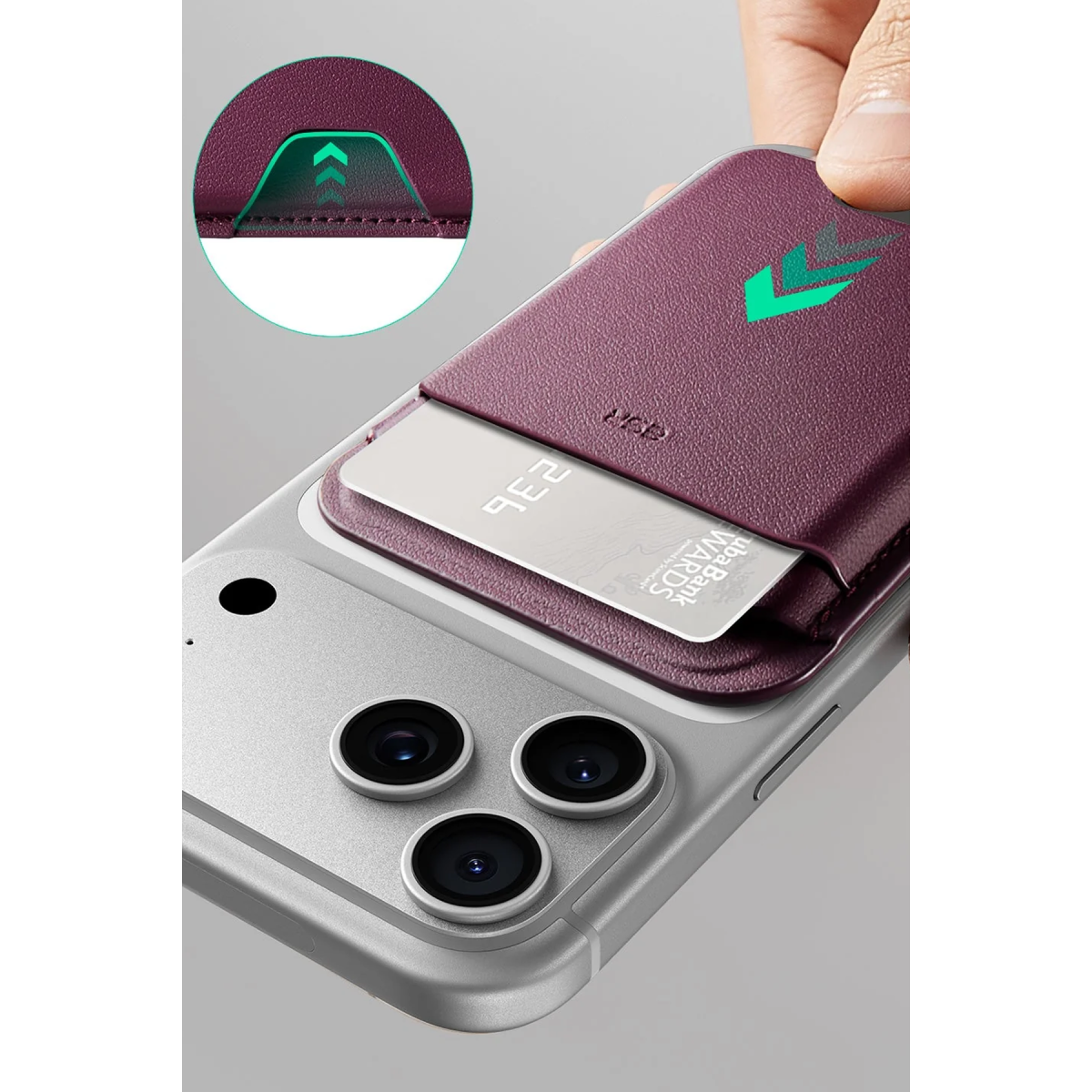 ESR HaloLock Wallet Boost Magsafe Kartlık - Bordo