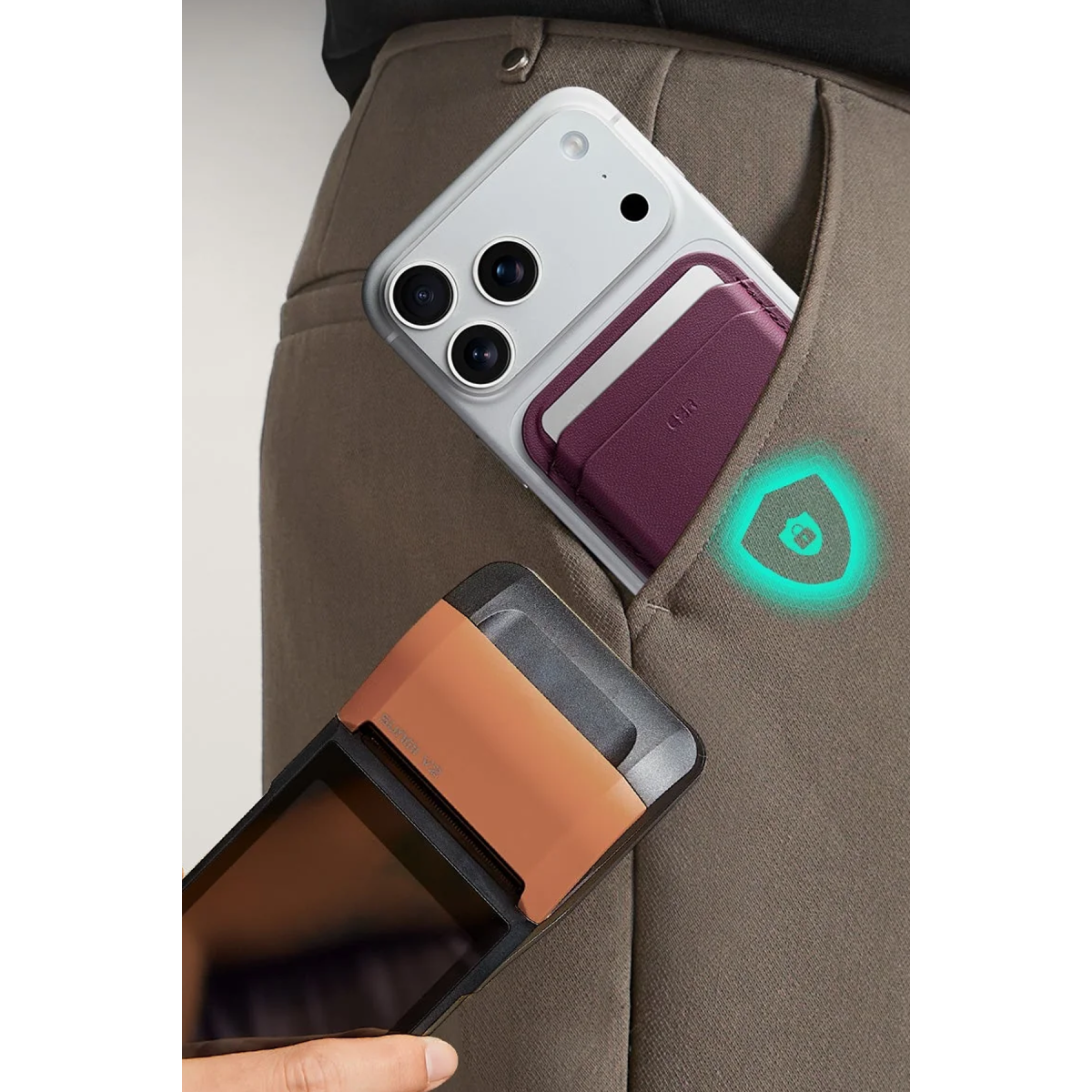ESR HaloLock Wallet Boost Magsafe Kartlık - Bordo