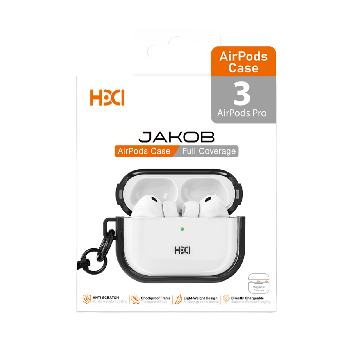 HDD Apple Airpods Pro 3 (3.nesil) HAP-002 Jacob Kılıf - Siyah